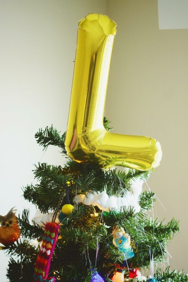 Golden "L" Christmas Tree